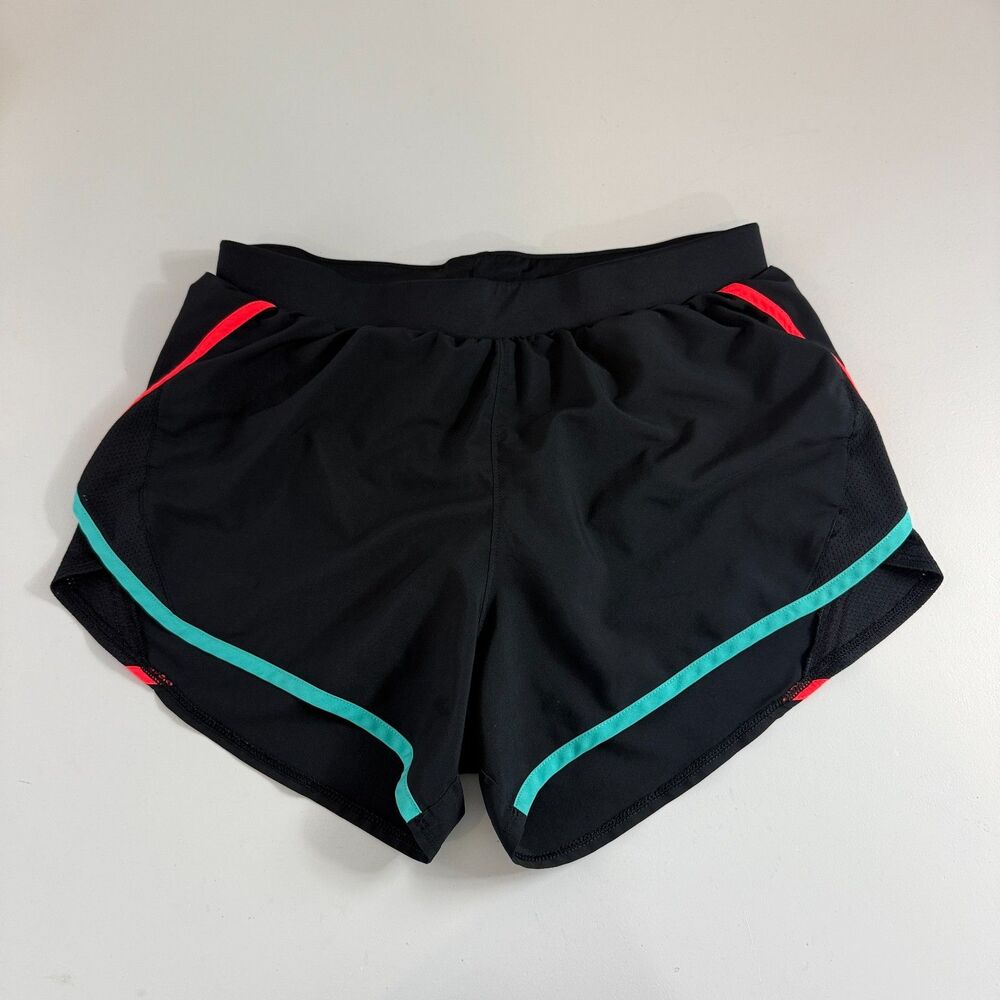 Under Armour Women's Loose Heatgear Black Running Shorts Size S Small